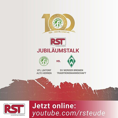 #RST Jubiläumstalk zum Jubiläumsspiel @vfllintorf vs. @werderbremenTraditionself
🎥🎤💚⚽🎂💯🥳

Nach dem Jahrhundertevent für...